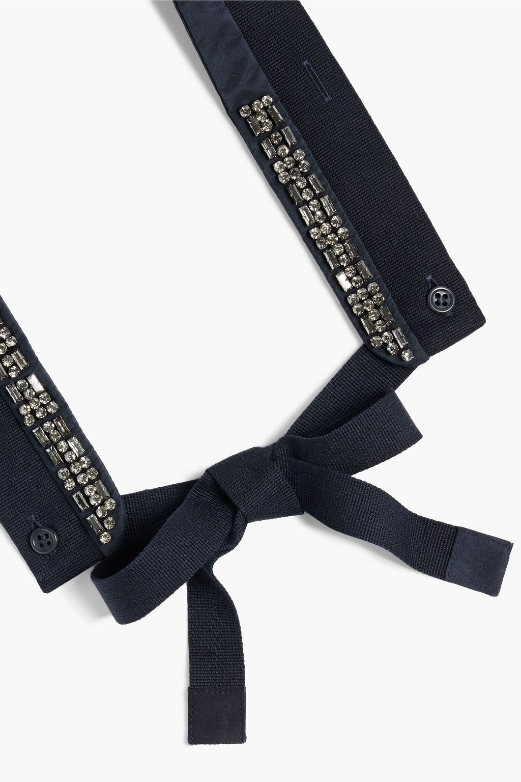 MAX MARA Crystal-embellished shell collar