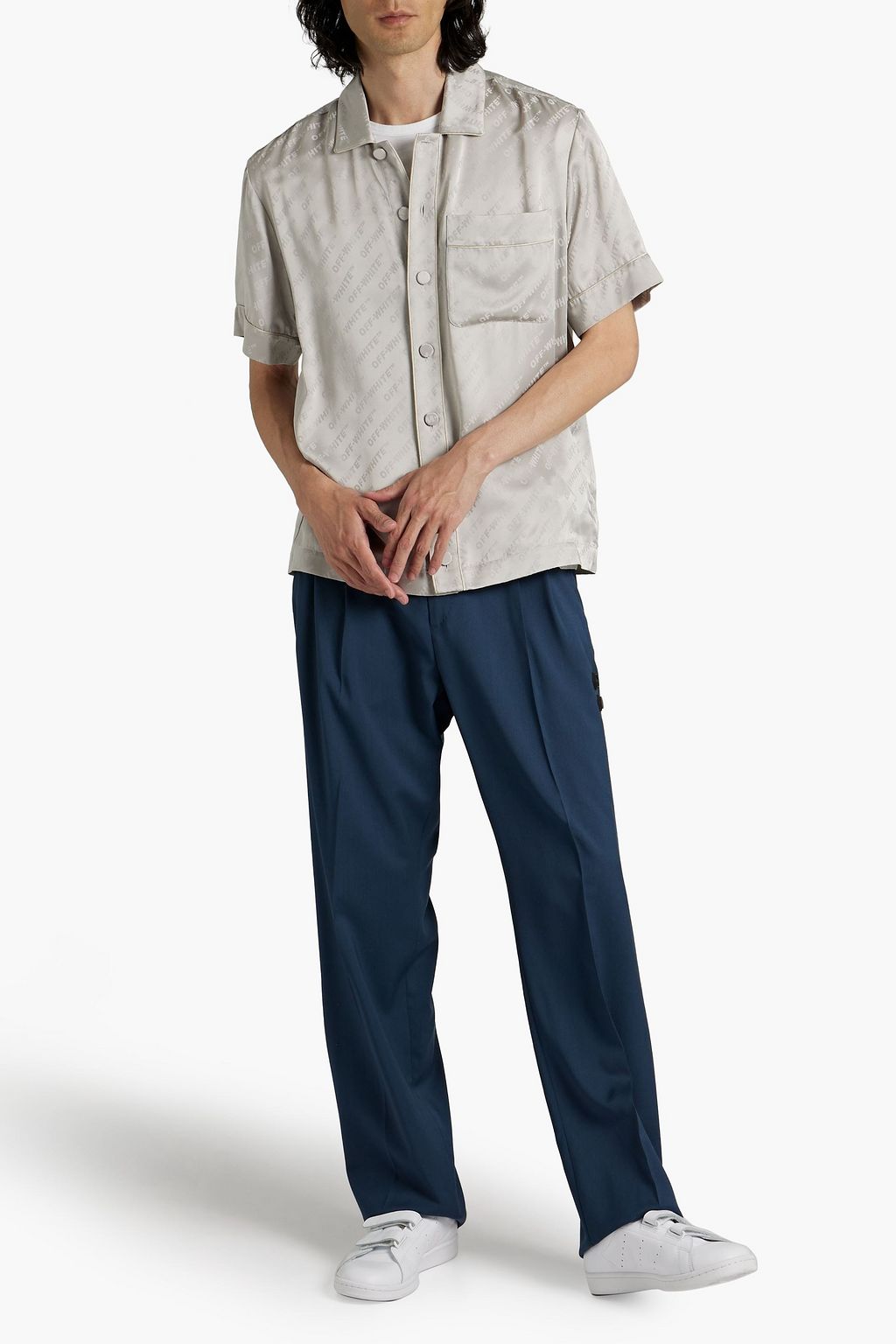 OFF-WHITE™ Logo-jacquard shirt