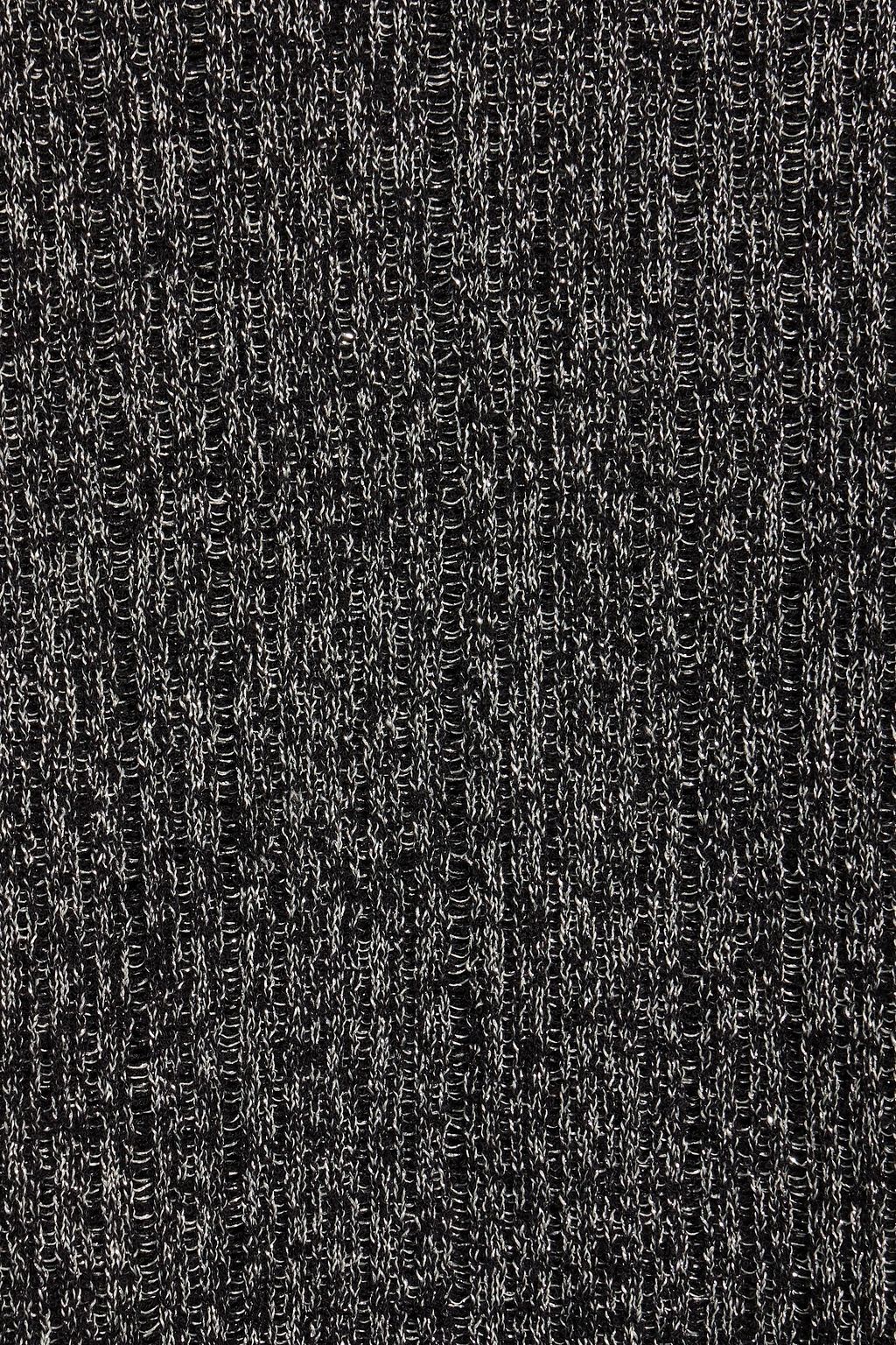 RAG & BONE Lexi metallic cotton-blend turtleneck sweater