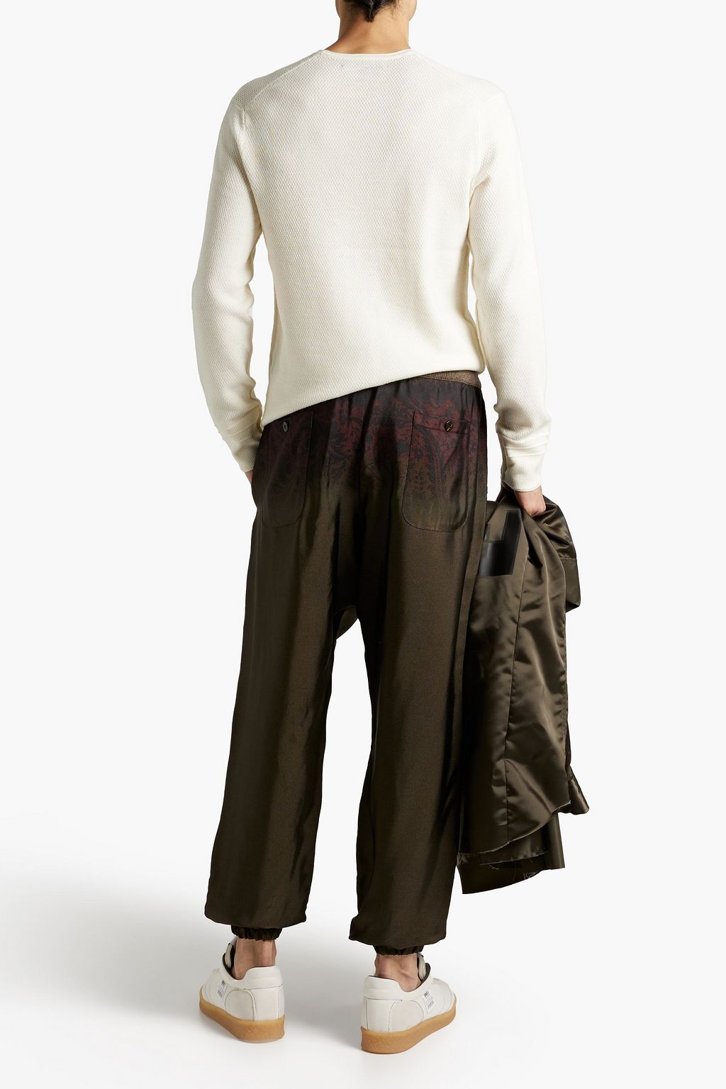 ETRO Tapered printed twill pants