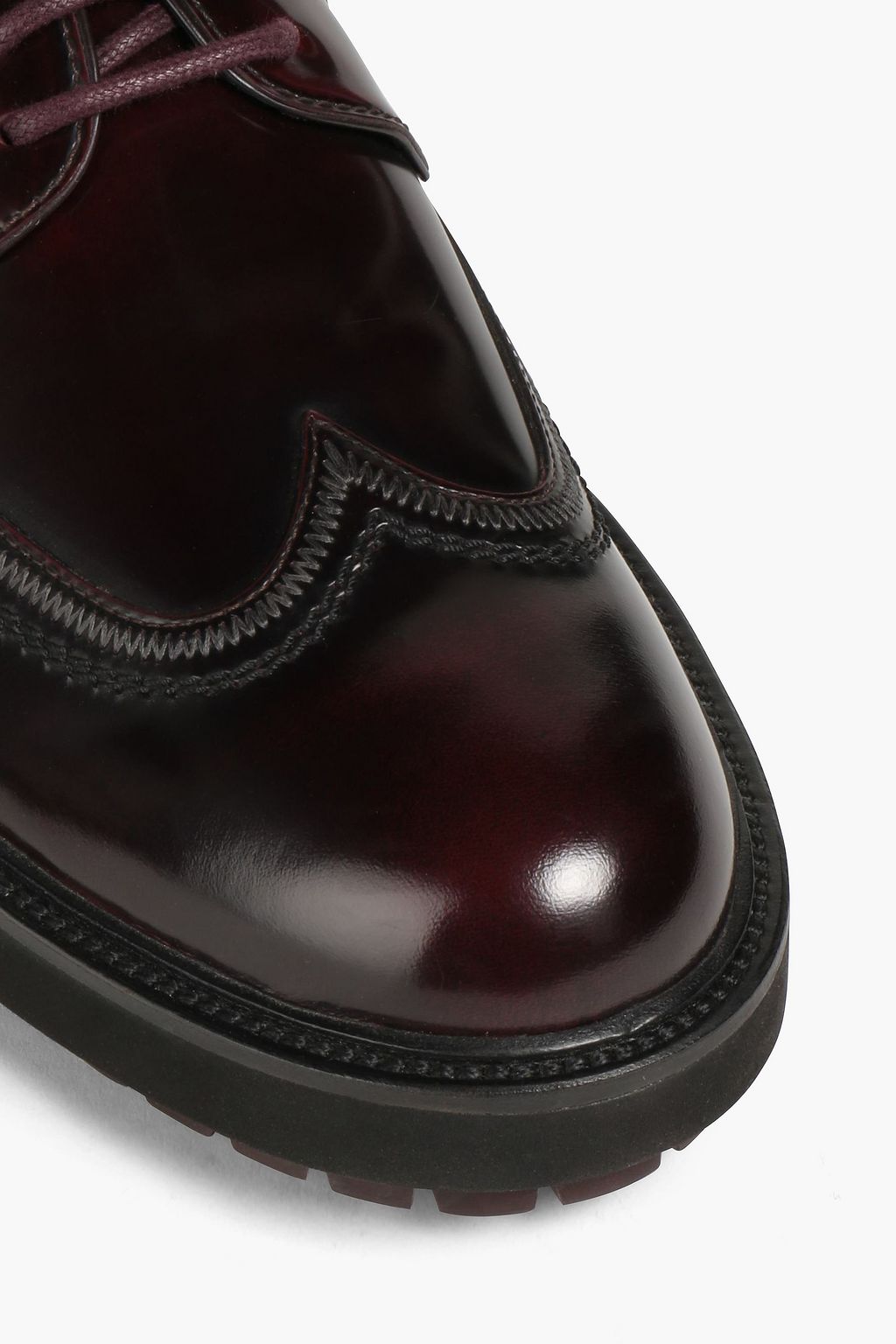 TOD'S Polished-leather derby shoes
