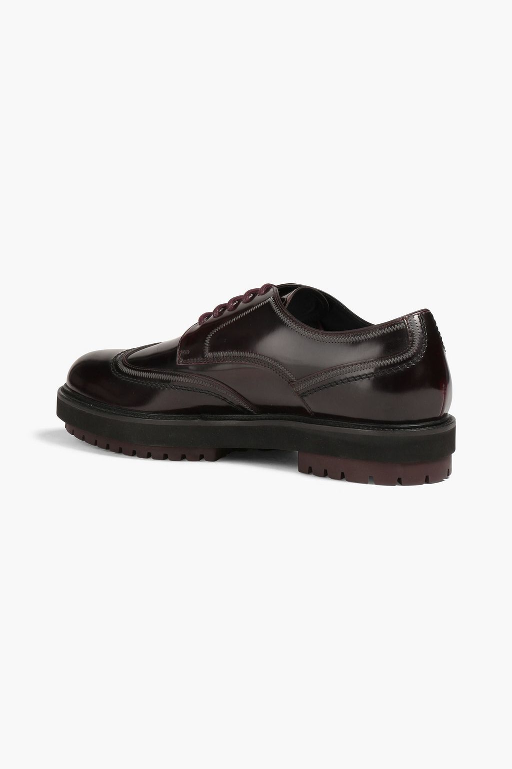 TOD'S Polished-leather derby shoes