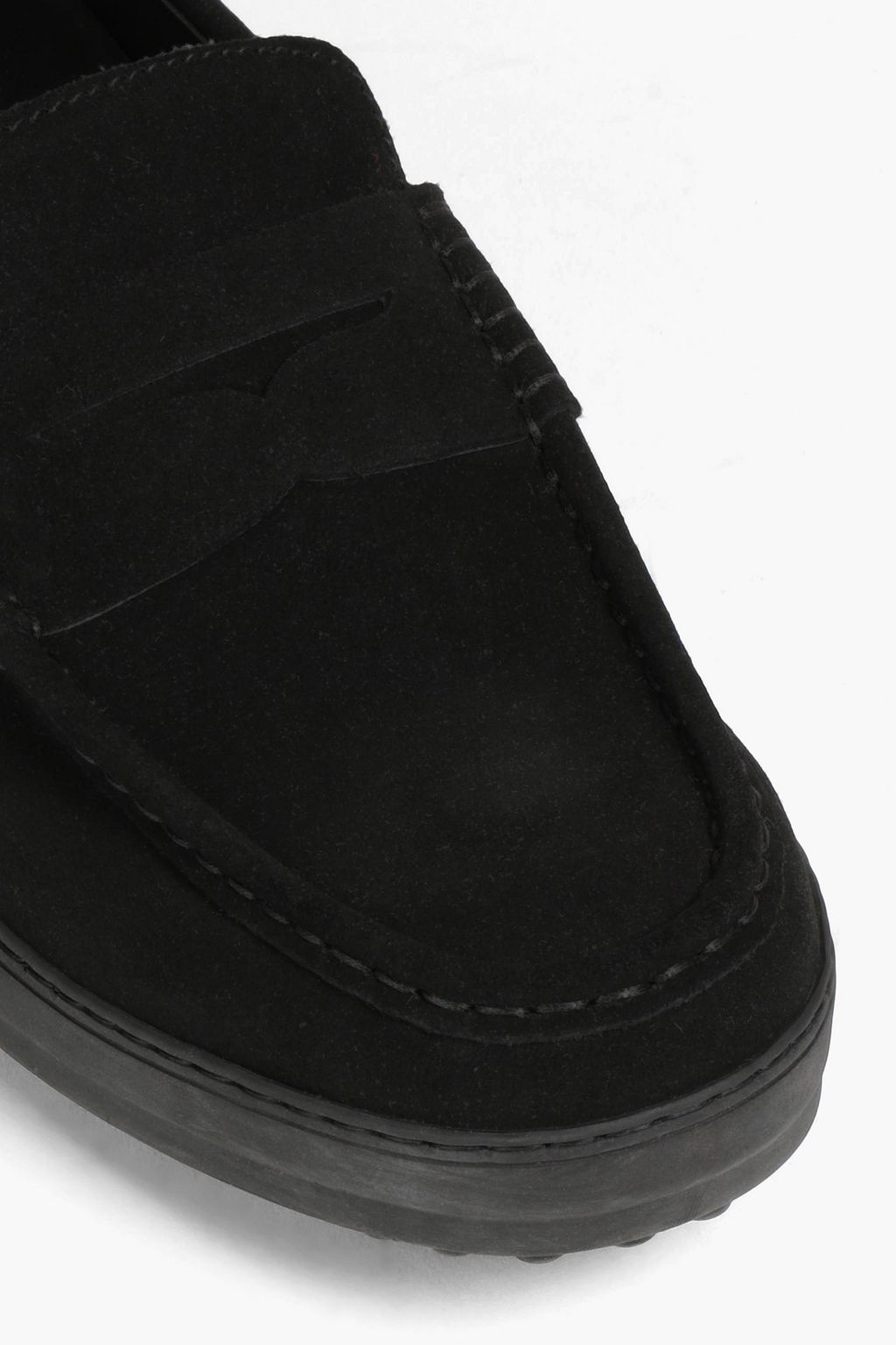 TOD'S Suede penny loafers
