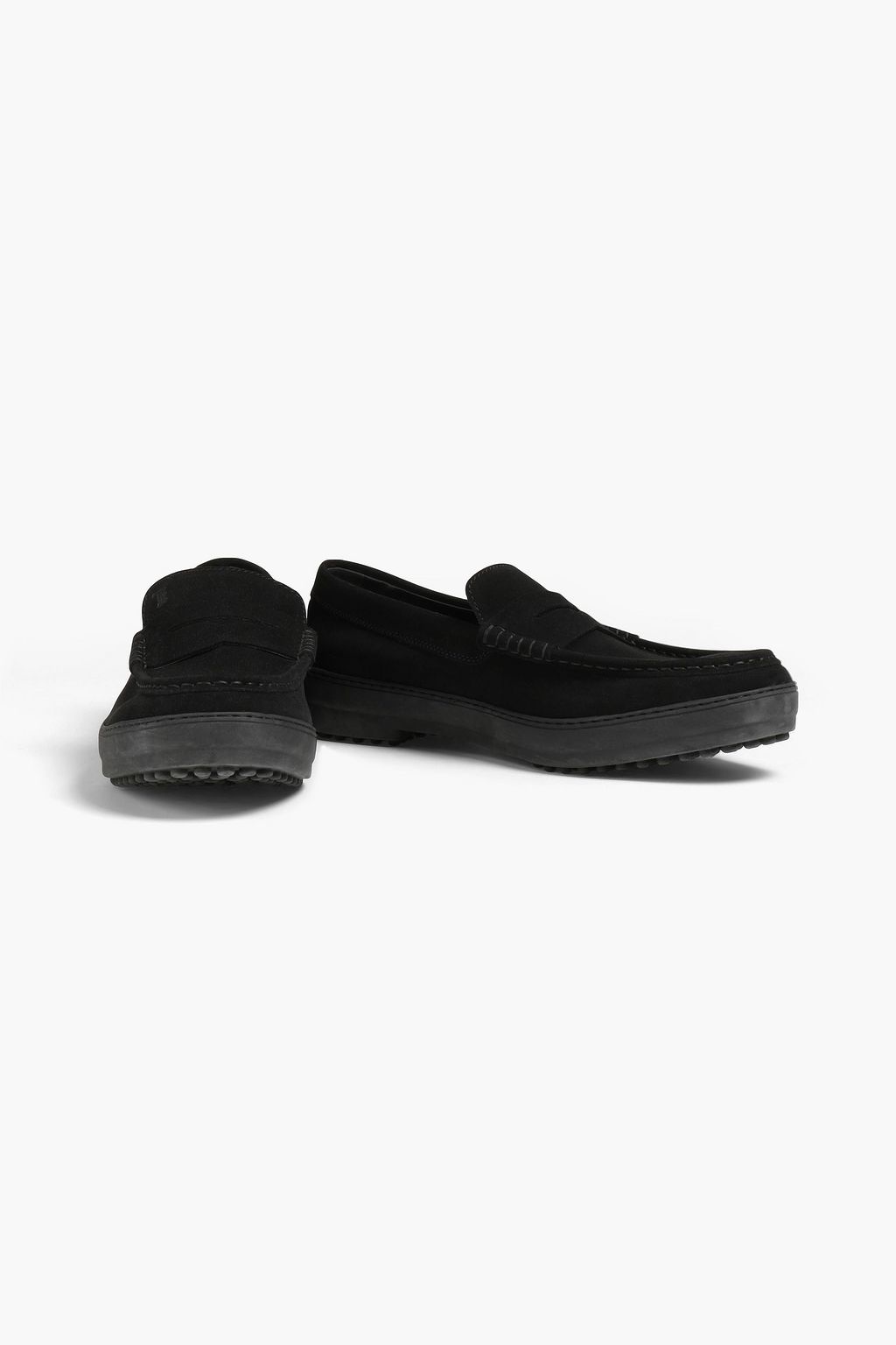 TOD'S Suede penny loafers