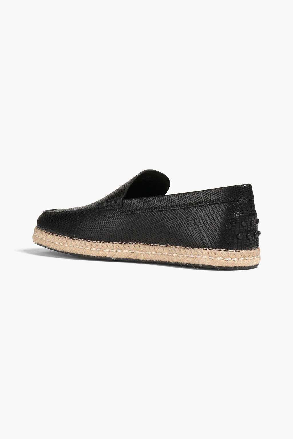 TOD'S Lizard-effect leather loafers