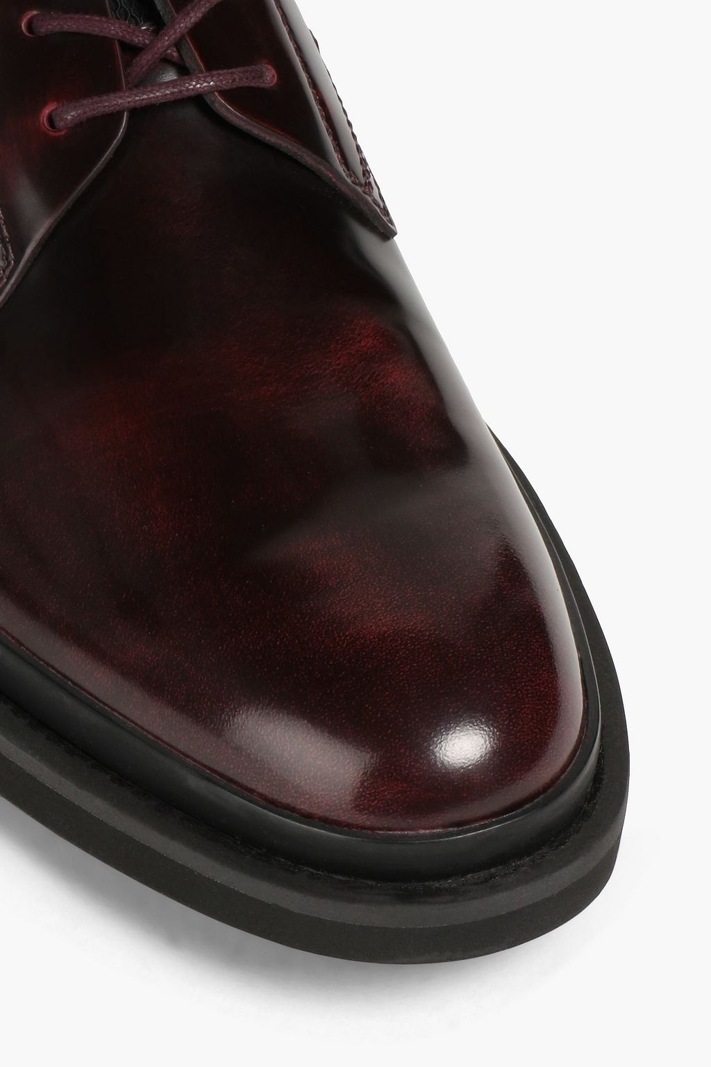 TOD'S Glossed-leather derby shoes