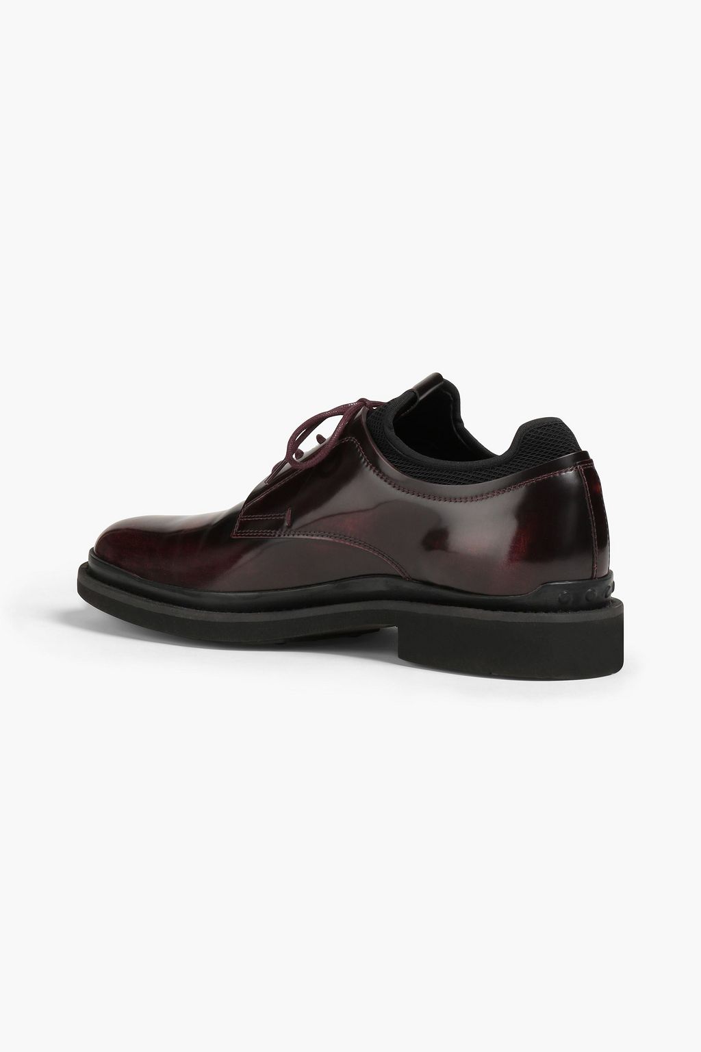 TOD'S Glossed-leather derby shoes