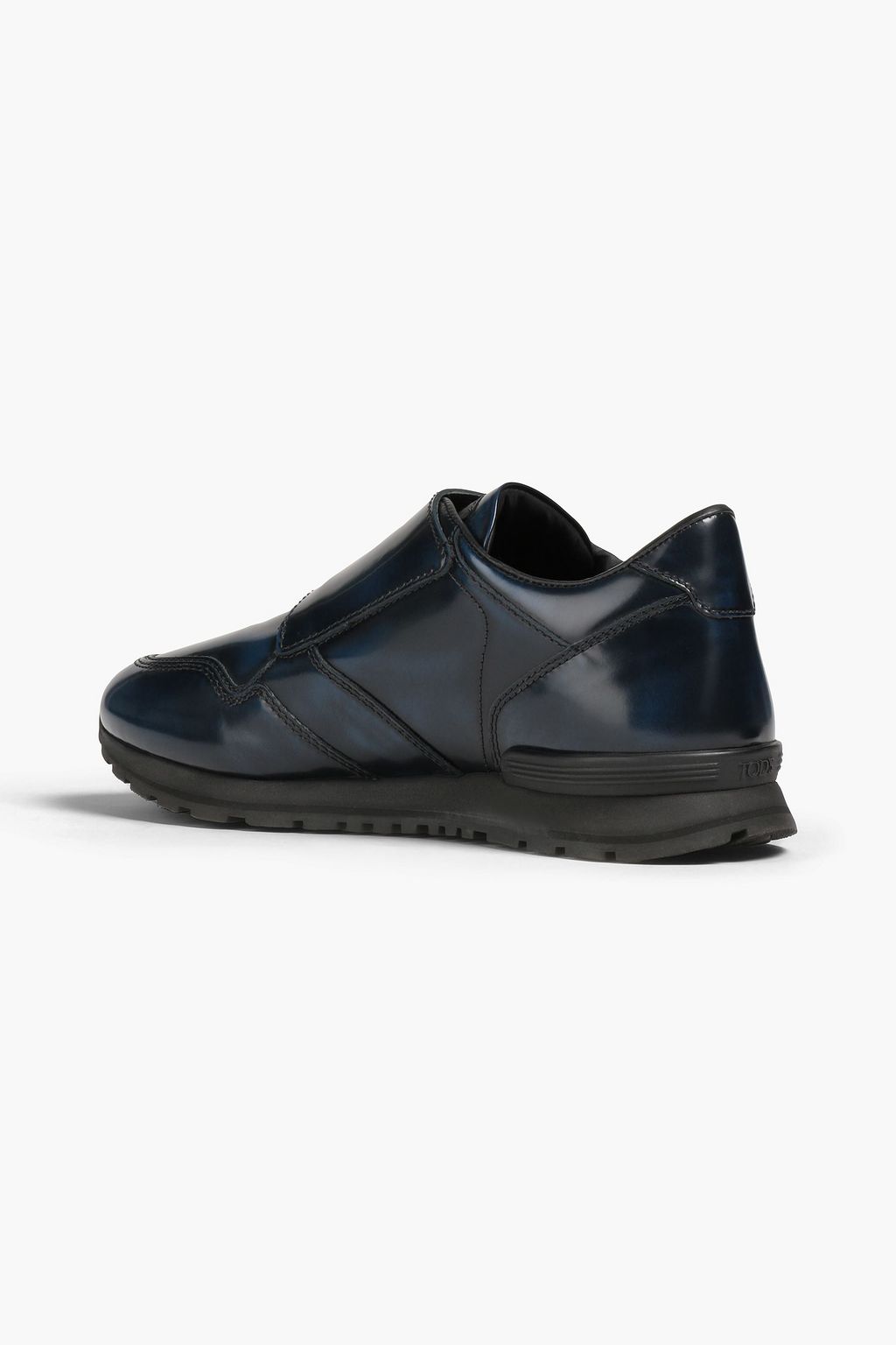 TOD'S Polished leather monk-strap shoes