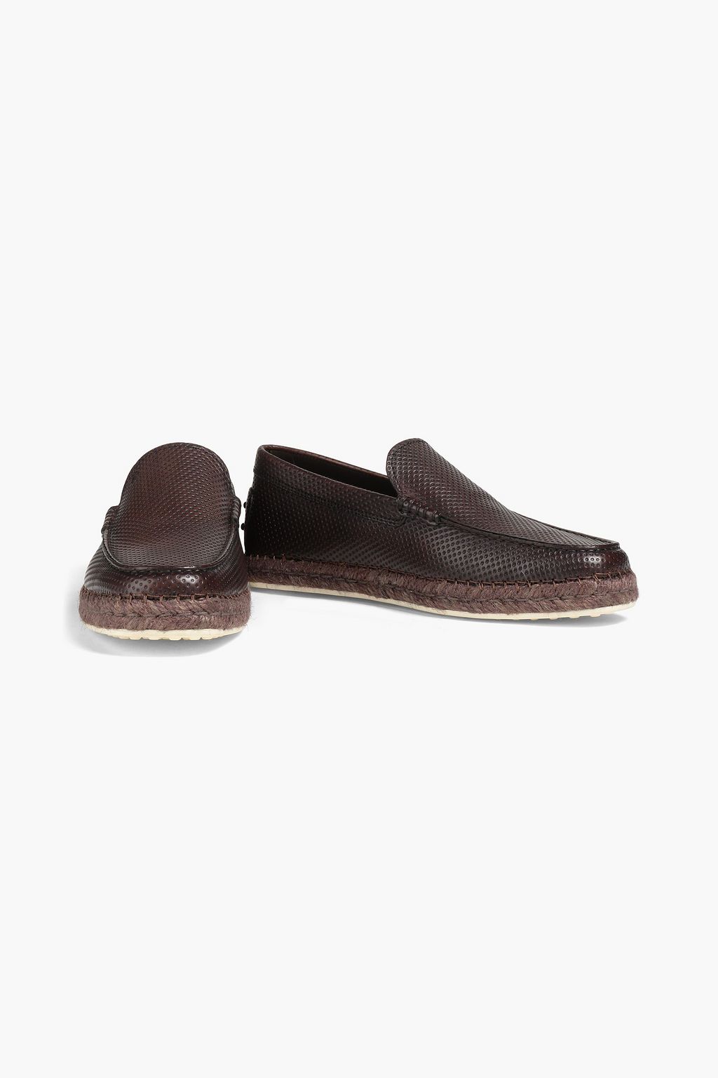 TOD'S Textured-leather loafers
