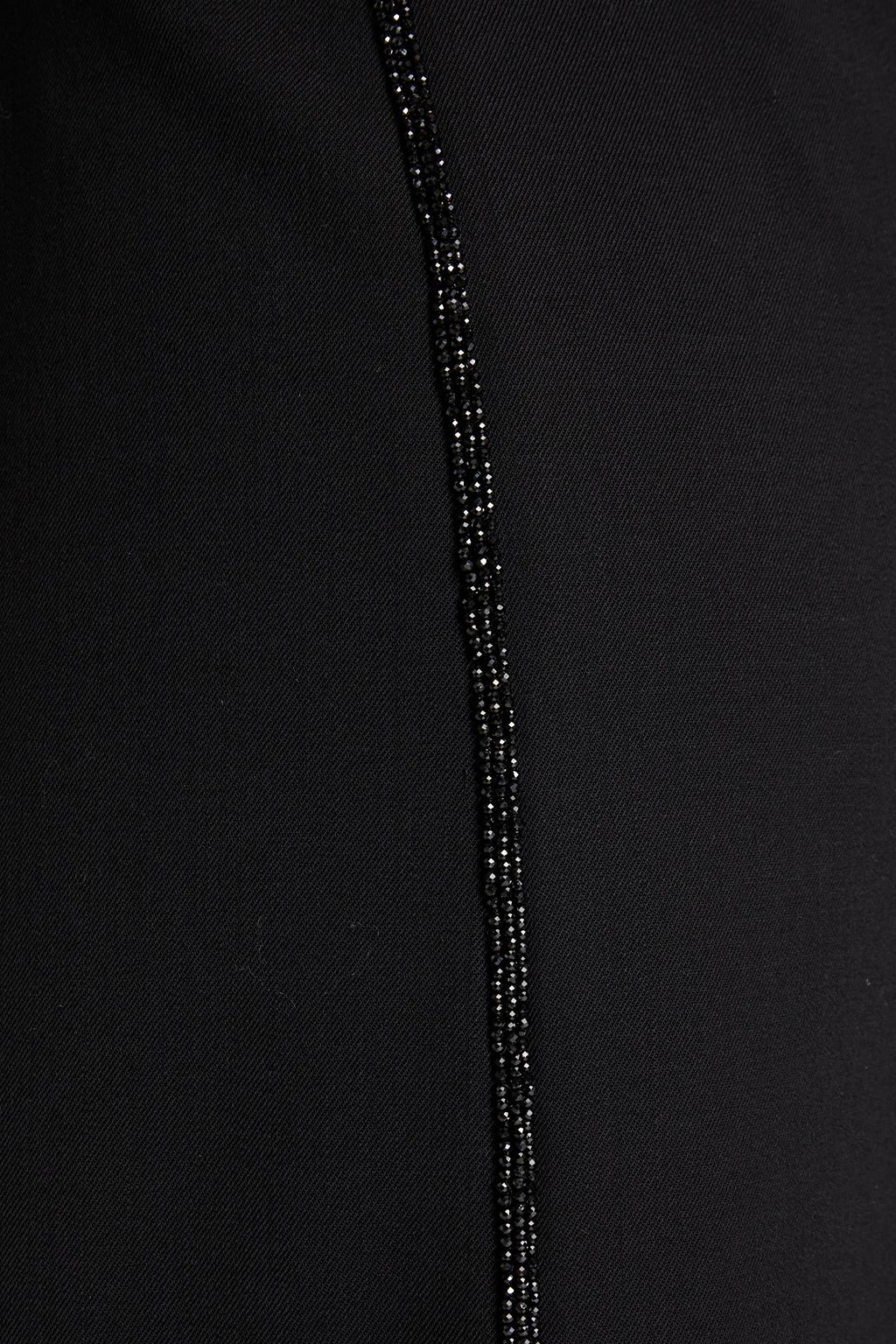 BRUNELLO CUCINELLI Bead-embellished wool-blend twill maxi skirt