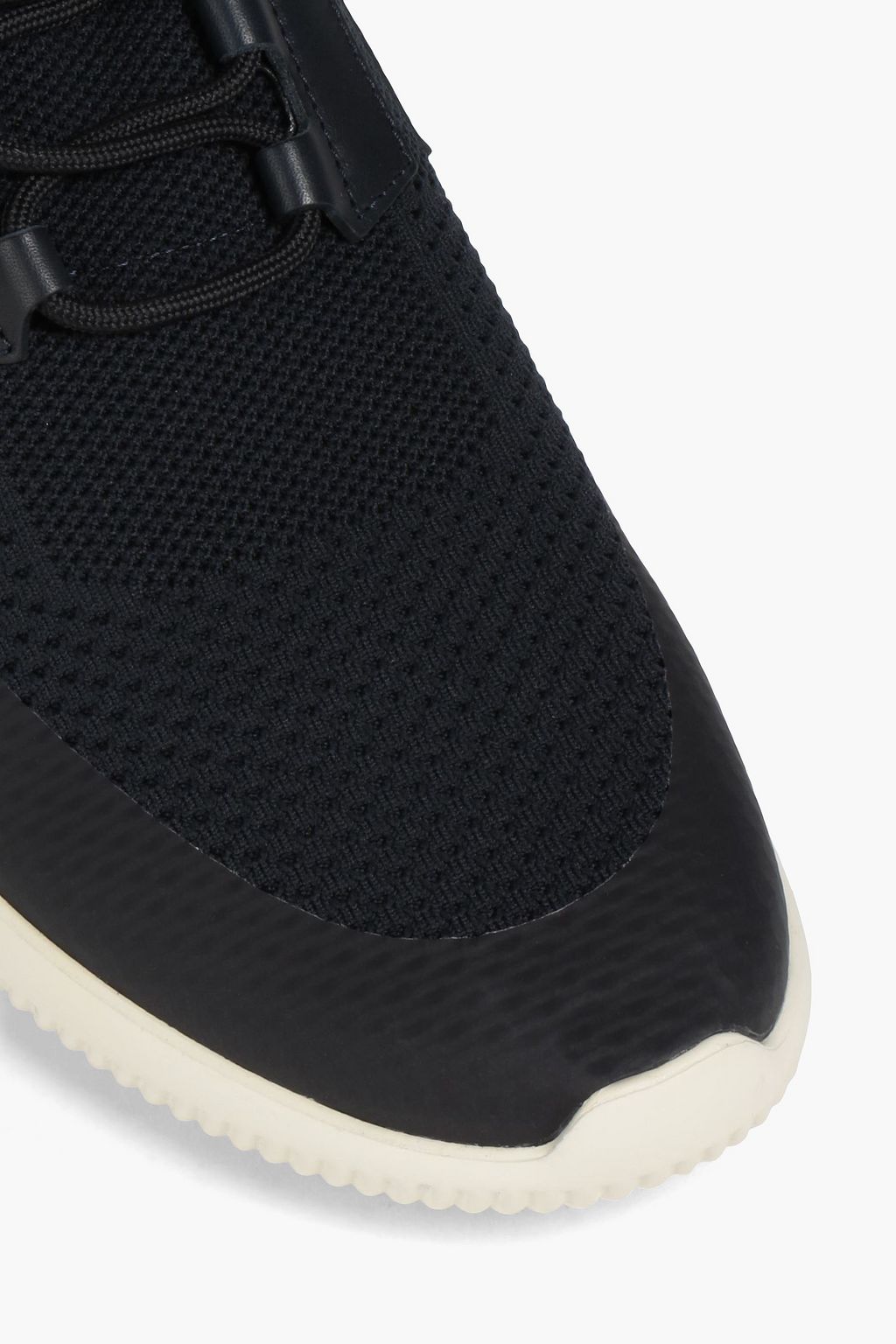 TOD'S Leather-paneled stretch-knit sneakers