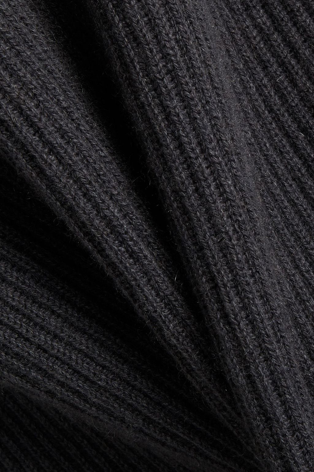 BRUNELLO CUCINELLI Cutout ribbed cashmere turtleneck sweater