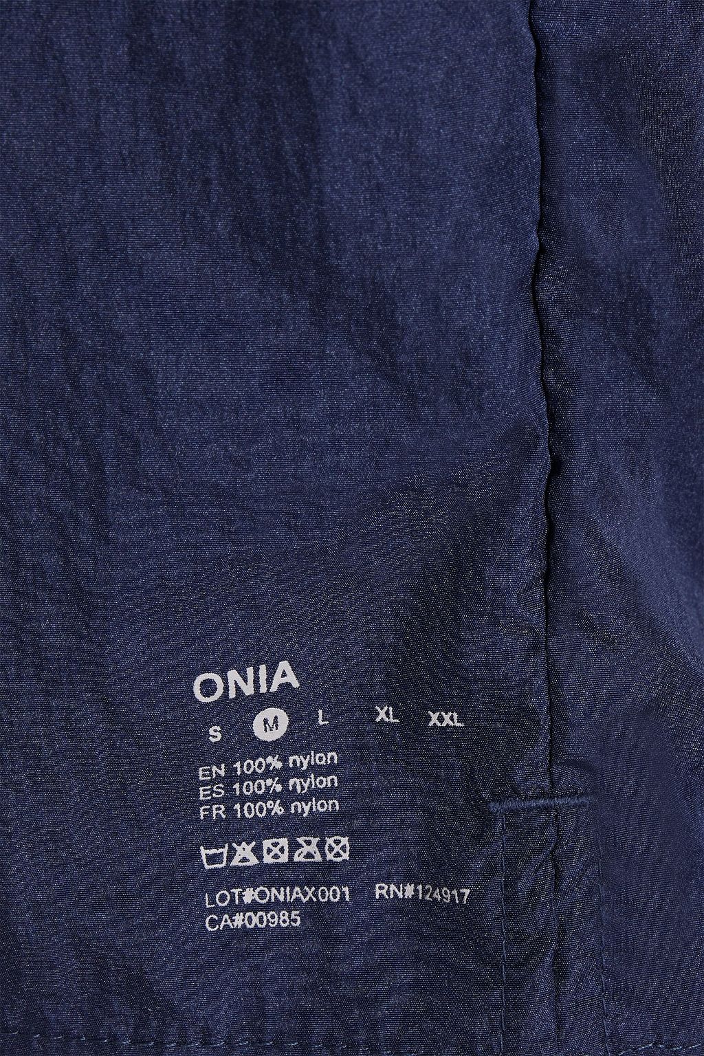 ONIA Short-length crinkled swim shorts
