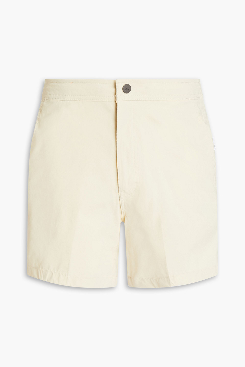 Onia Calder Mid-length Swim Shorts In Cream