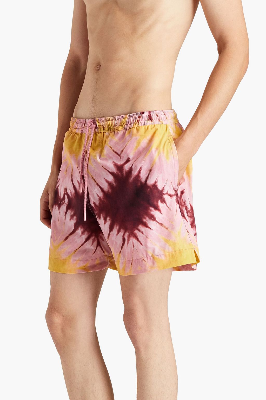 ZIMMERMANN Mid-length tie-dyed swim shorts