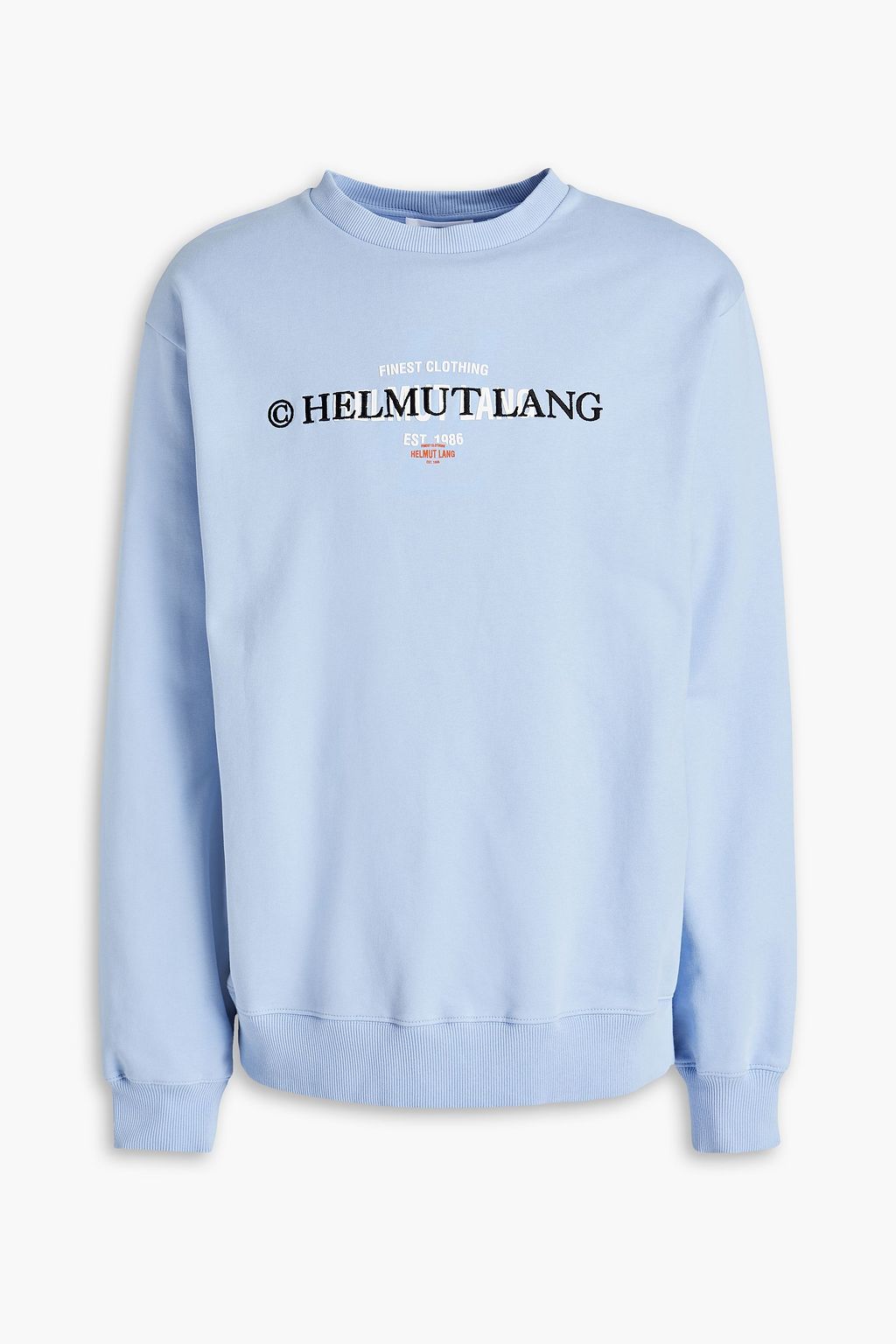 Shop Helmut Lang Logo Print Crewneck T-Shirt