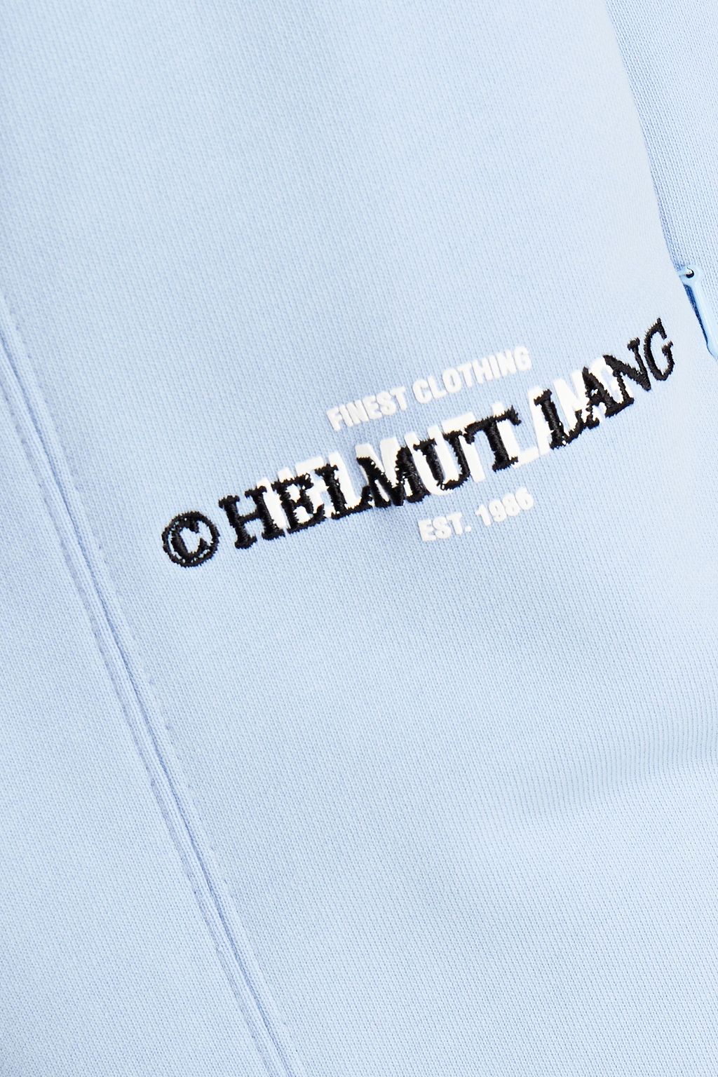 HELMUT LANG Logo-embroidered French cotton-terry sweatpants