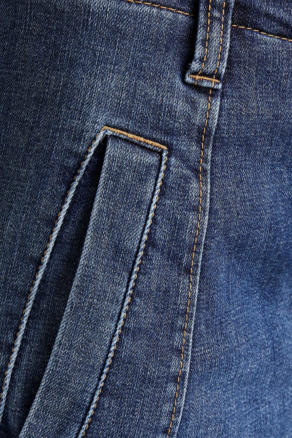 BRUNELLO CUCINELLI Hoch sitzende Cropped Karottenjeans in ausgewaschener Optik