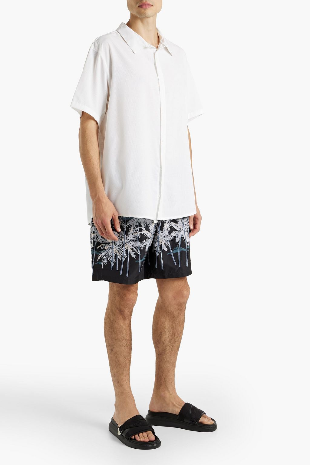 ONIA Travel Tech jacquard shirt