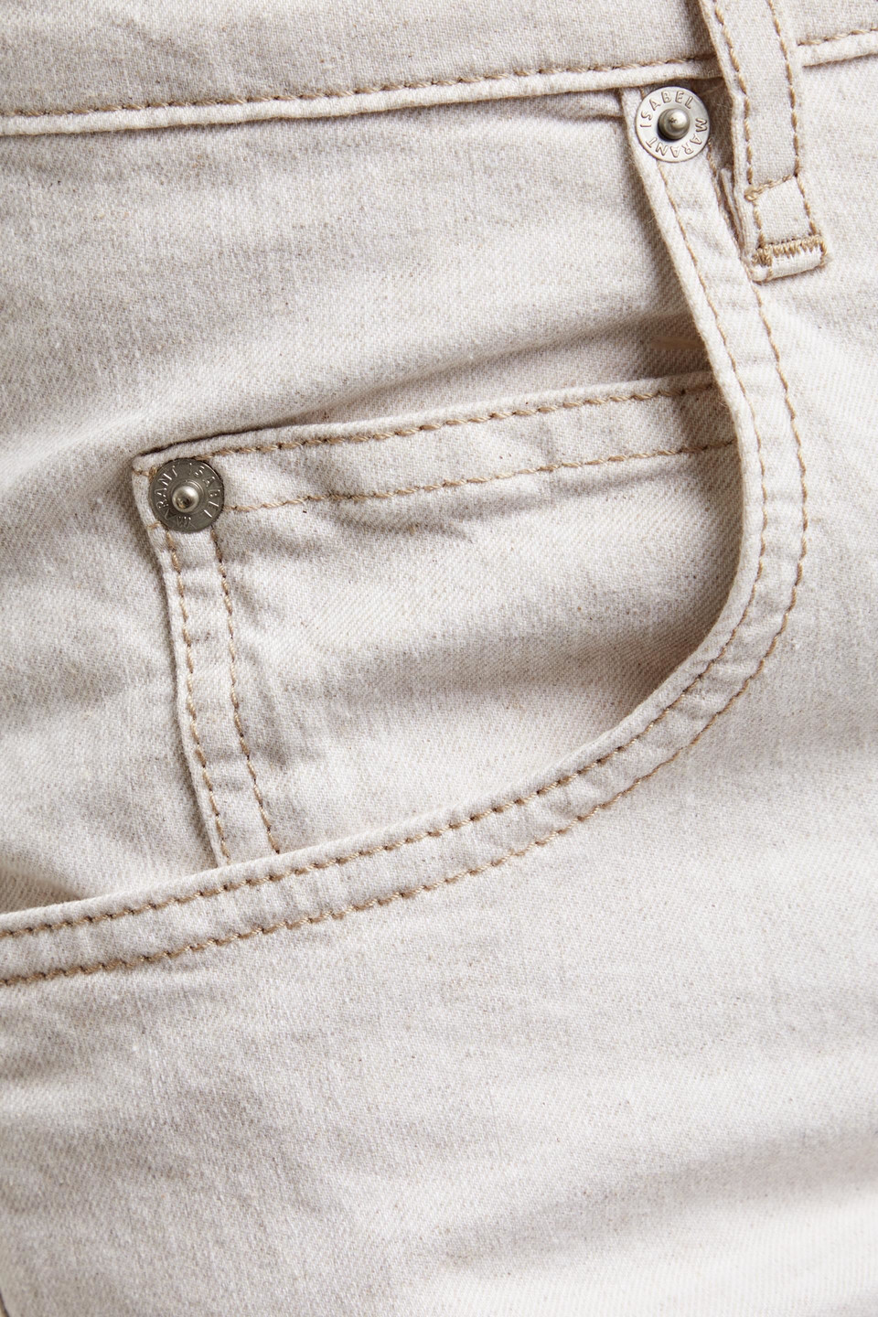 Isabel Marant Étoile Corfy High-rise Tapered Jeans In Ecru