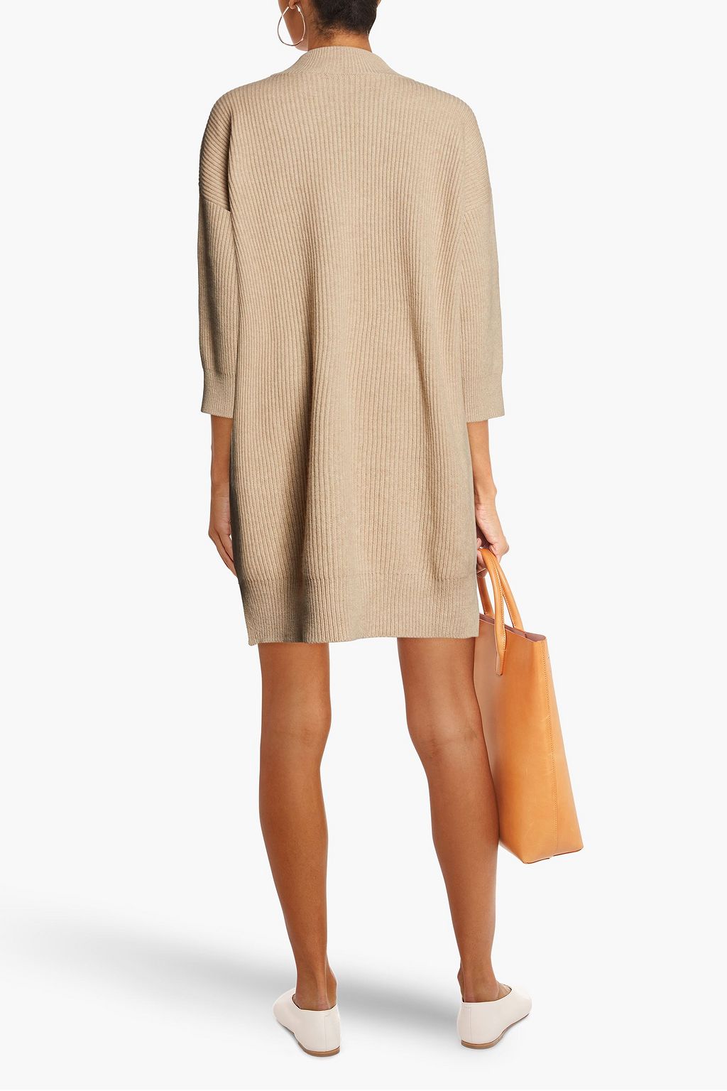 BRUNELLO CUCINELLI Ribbed cashmere mini dress