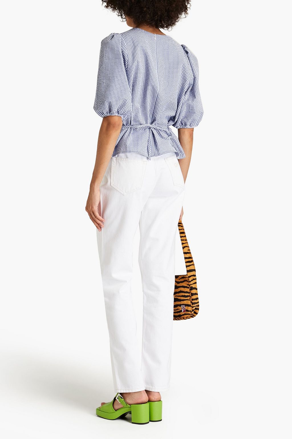 GANNI High-rise straight-leg jeans