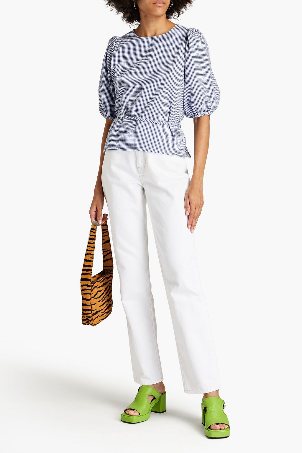GANNI High-rise straight-leg jeans