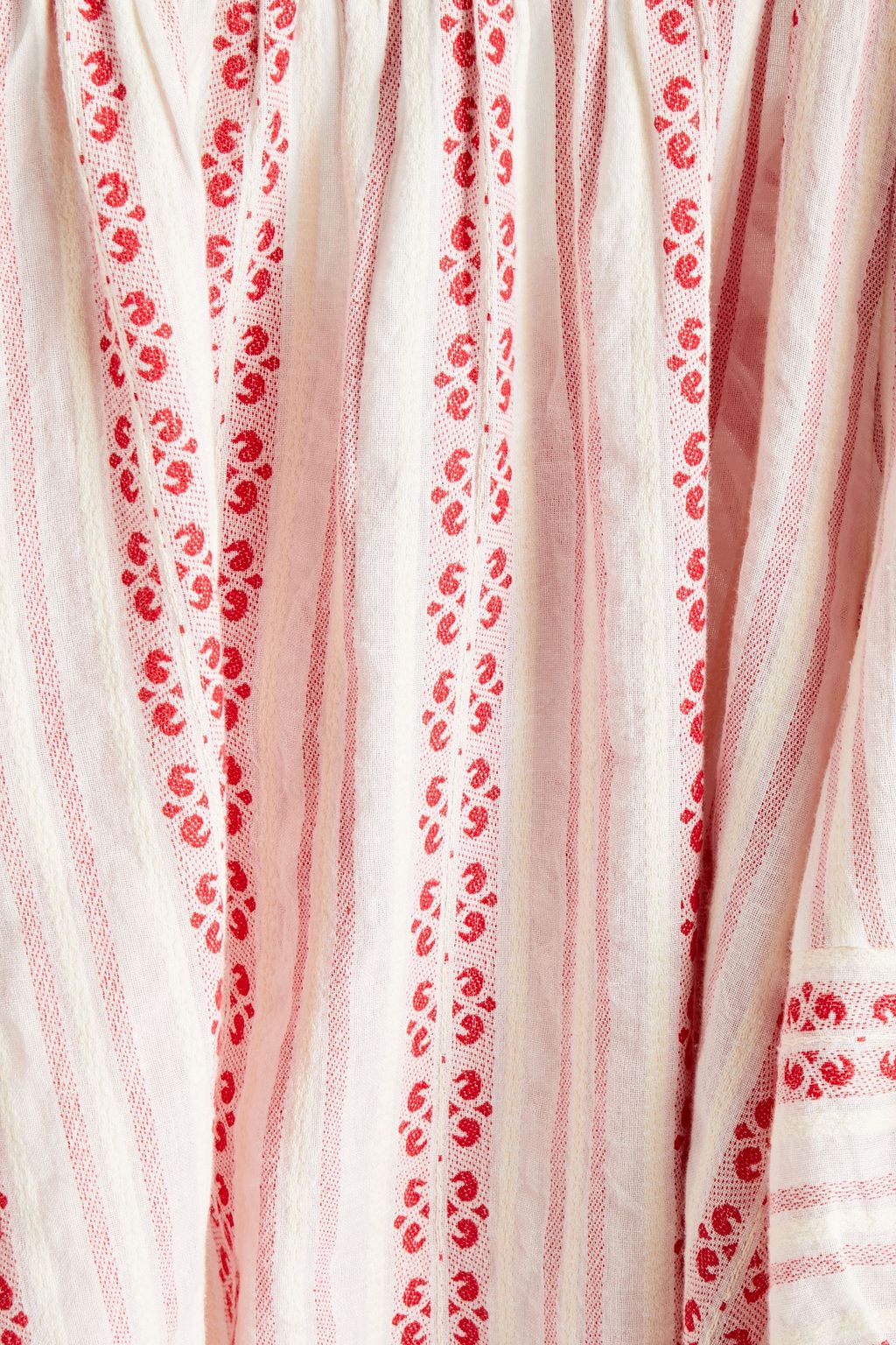 VELVET BY GRAHAM & SPENCER Striped cotton-jacquard blouse