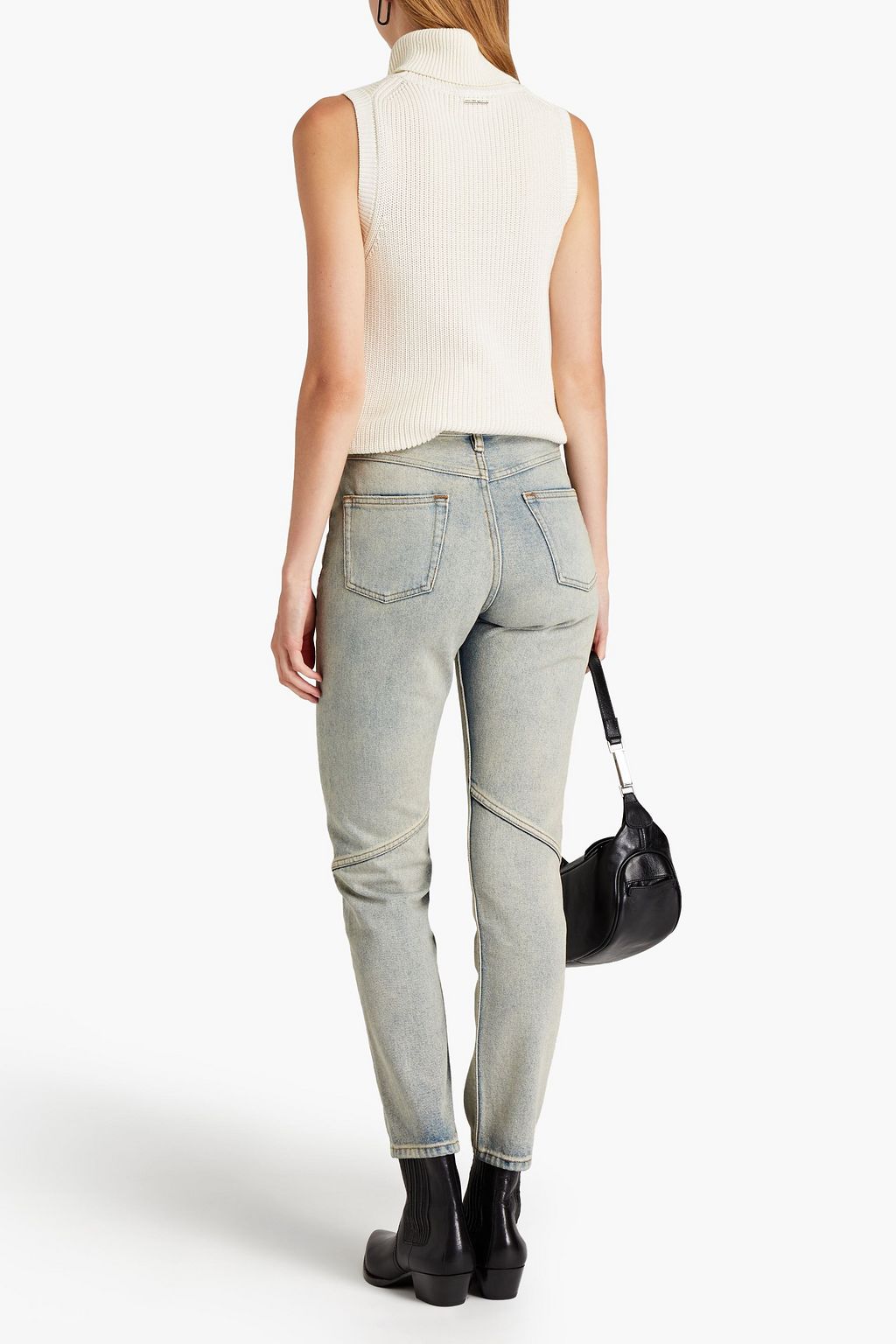 IRO Faded high-rise slim-leg jeans