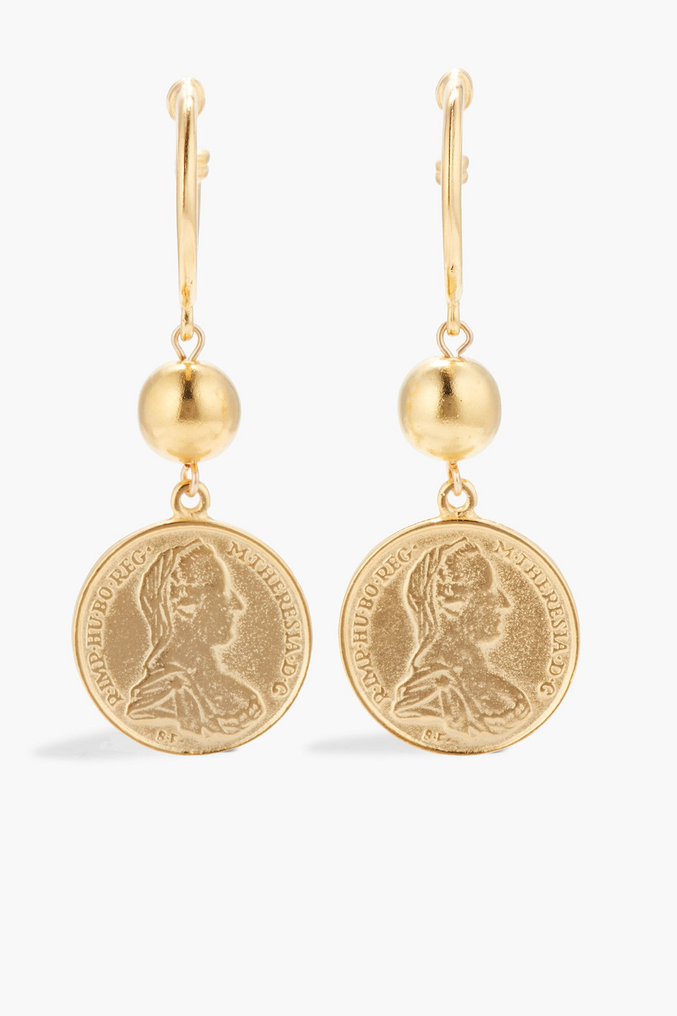 Ben-Amun 24-karat gold-plated earrings