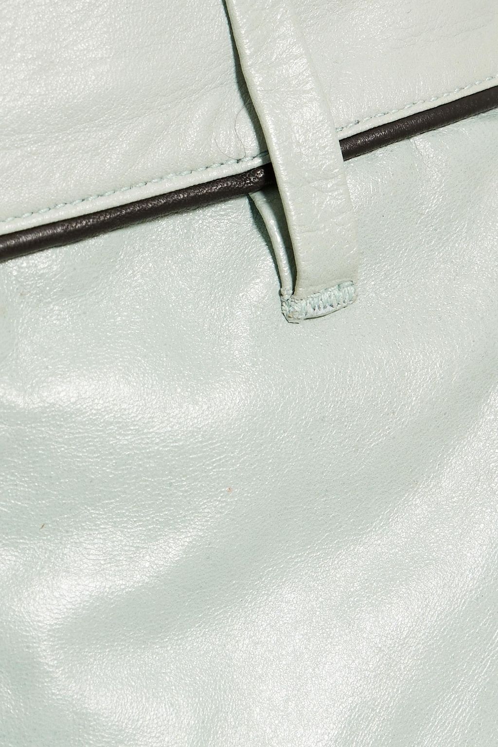 TOD'S Leather straight-leg pants