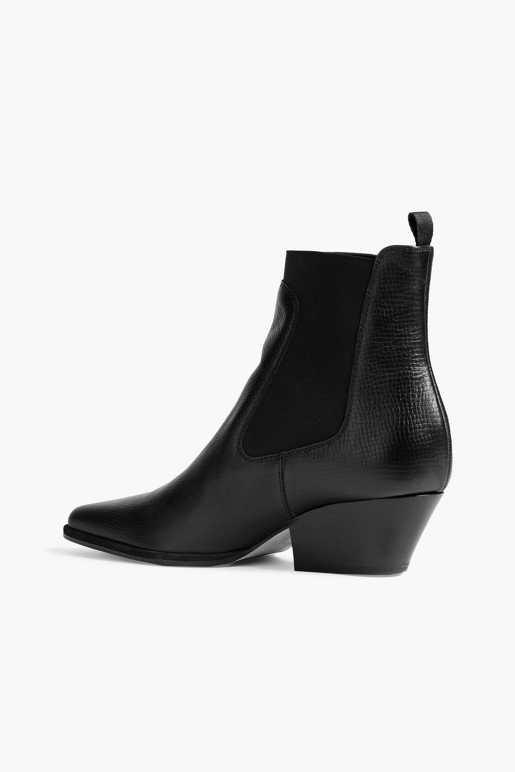 SERGIO ROSSI Carla pebbled-leather ankle boots