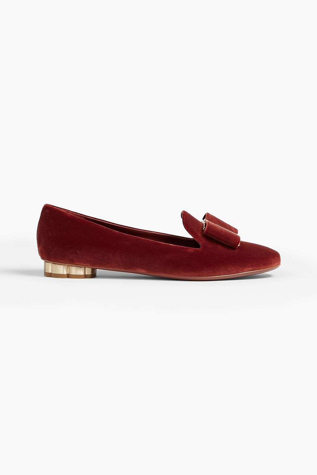 Brick Sarno bow-embellished velvet 