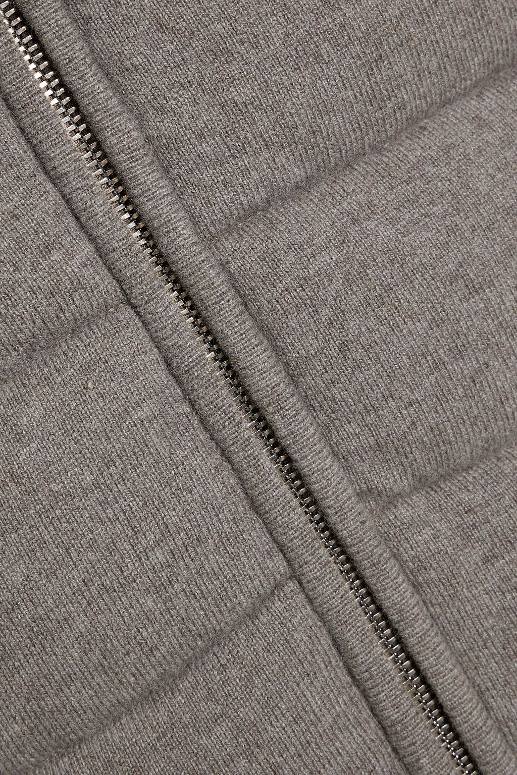 N.PEAL The Mall reversible quilted cashmere vest