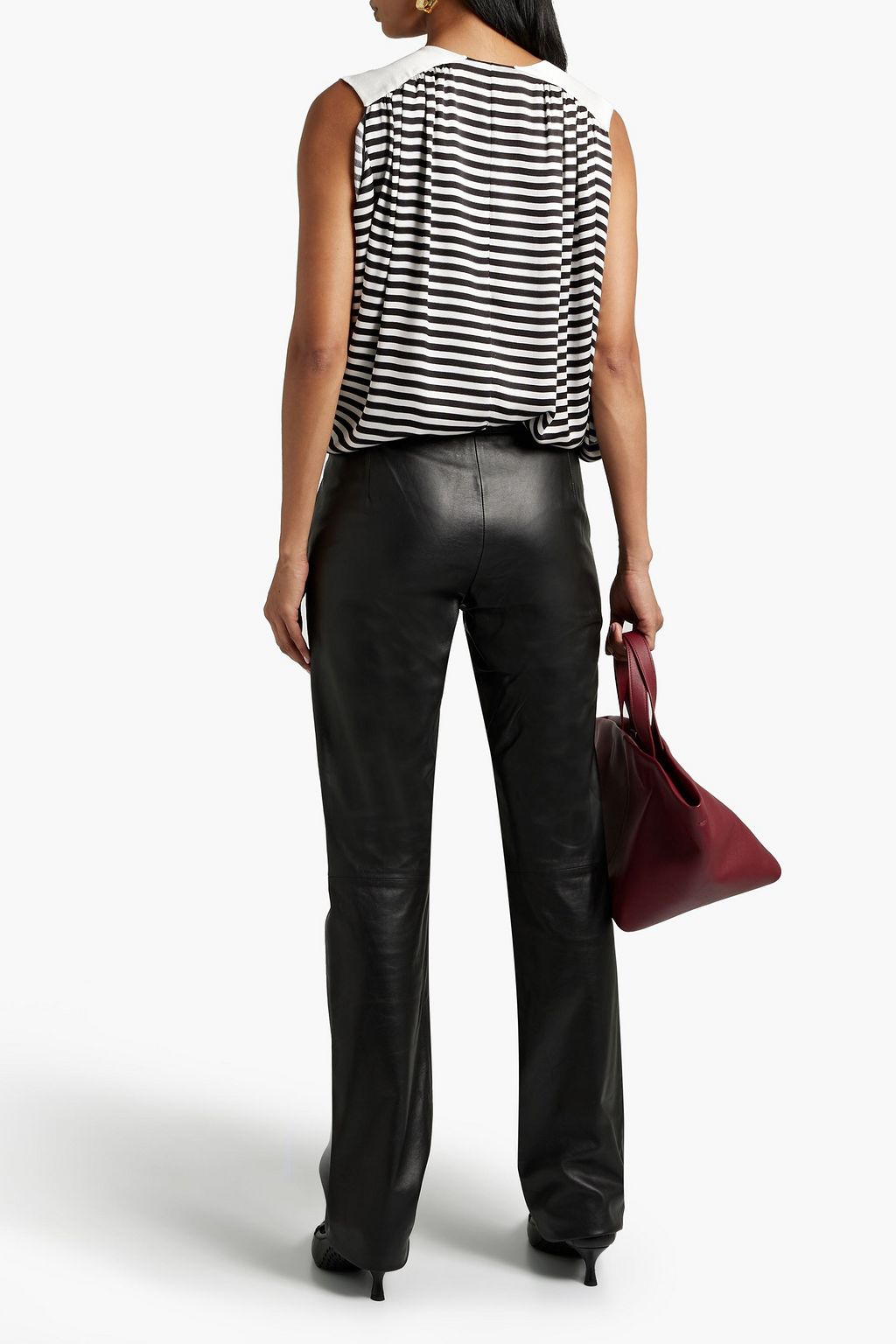 TOD'S Faux leather straight-leg pants