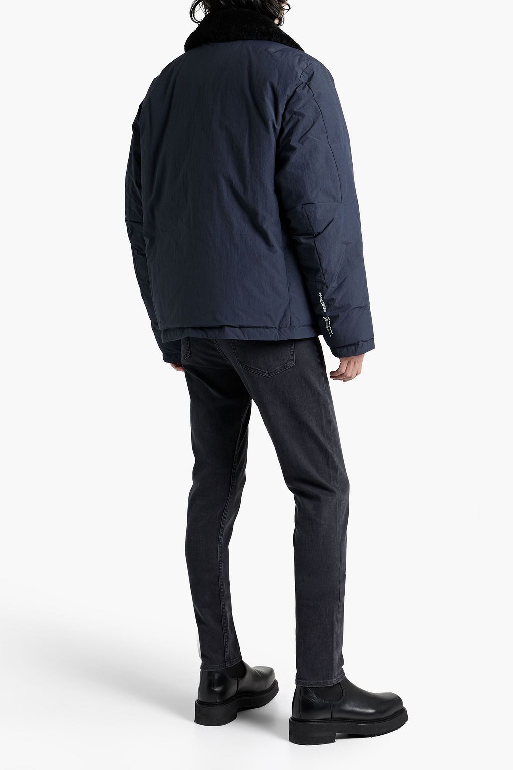 HOLDEN Jackson faux shearling-trimmed shell down jacket
