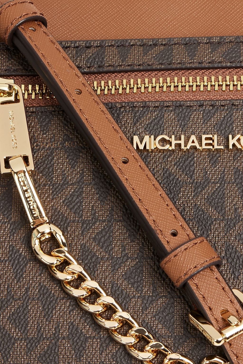 MICHAEL MICHAEL KORS Logo-print faux leather shoulder bag