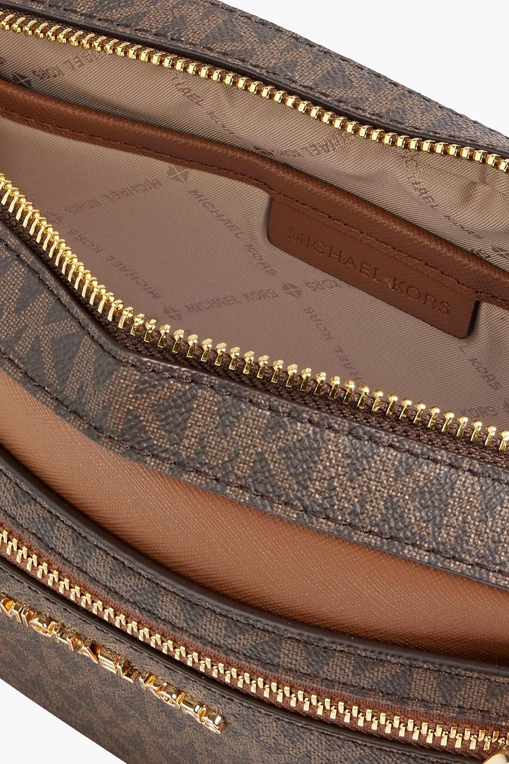 MICHAEL MICHAEL KORS Logo-print faux leather shoulder bag