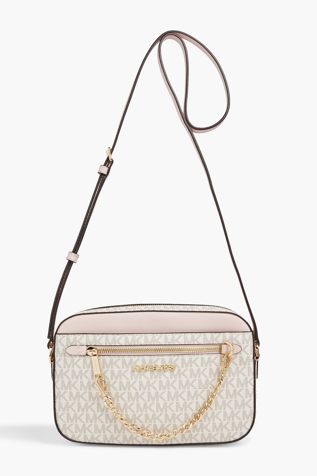 Thrust Ord Hemmelighed MICHAEL MICHAEL KORS Faux leather-trimmed logo-print coated-canvas shoulder  bag | Sale up to 70% off | THE OUTNET