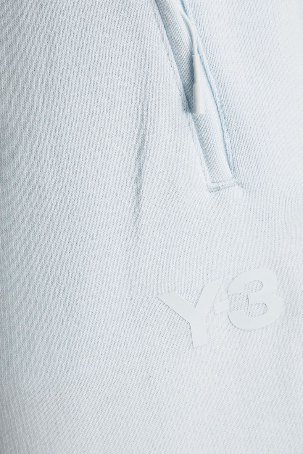 Y-3 Logo-appliquéd French cotton-terry track pants