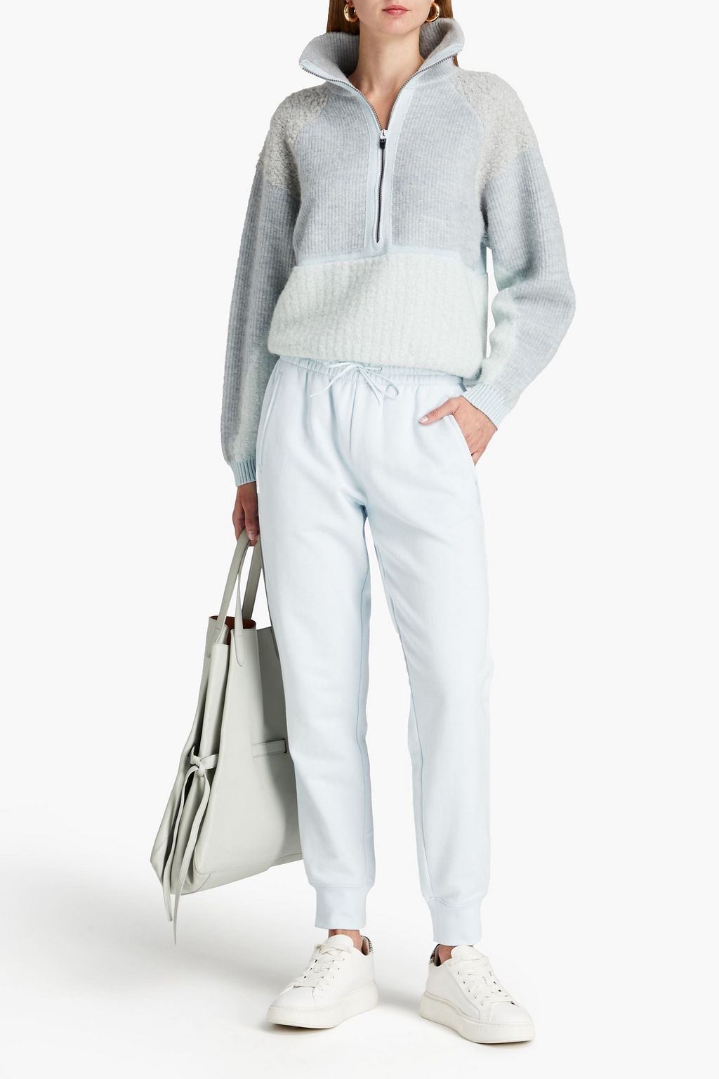 Y-3 Logo-appliquéd French cotton-terry track pants