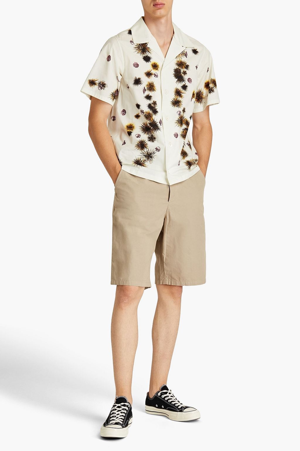 KENZO Printed cotton-poplin shirt