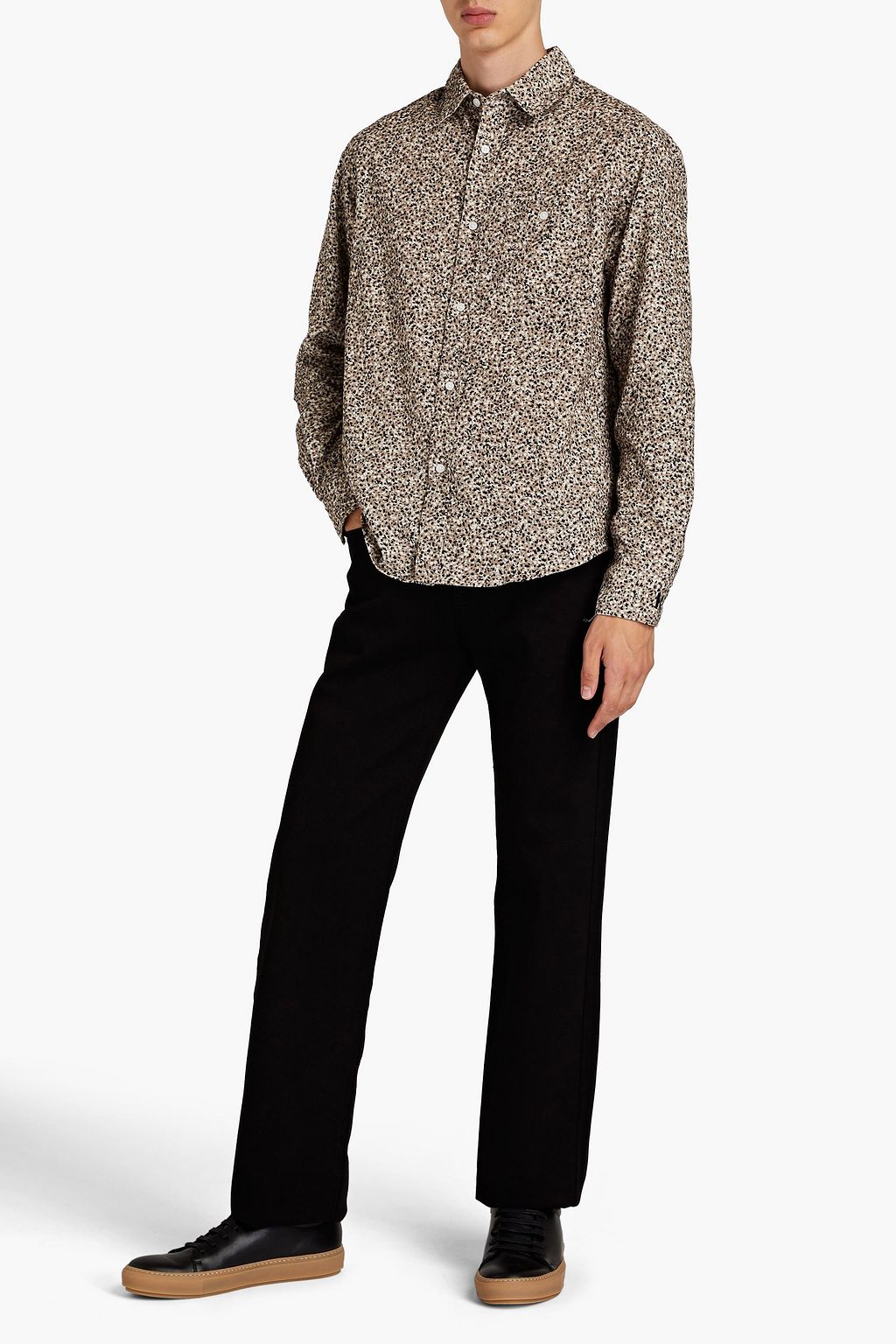 KENZO Printed cotton-corduroy shirt
