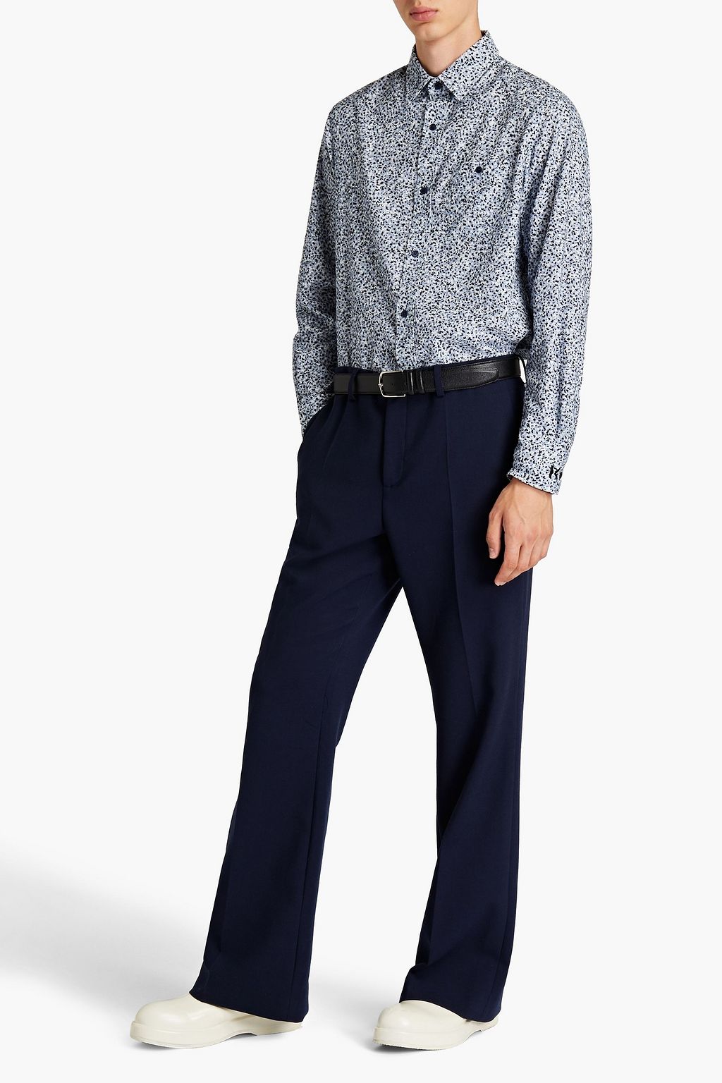 KENZO Printed cotton-corduroy shirt