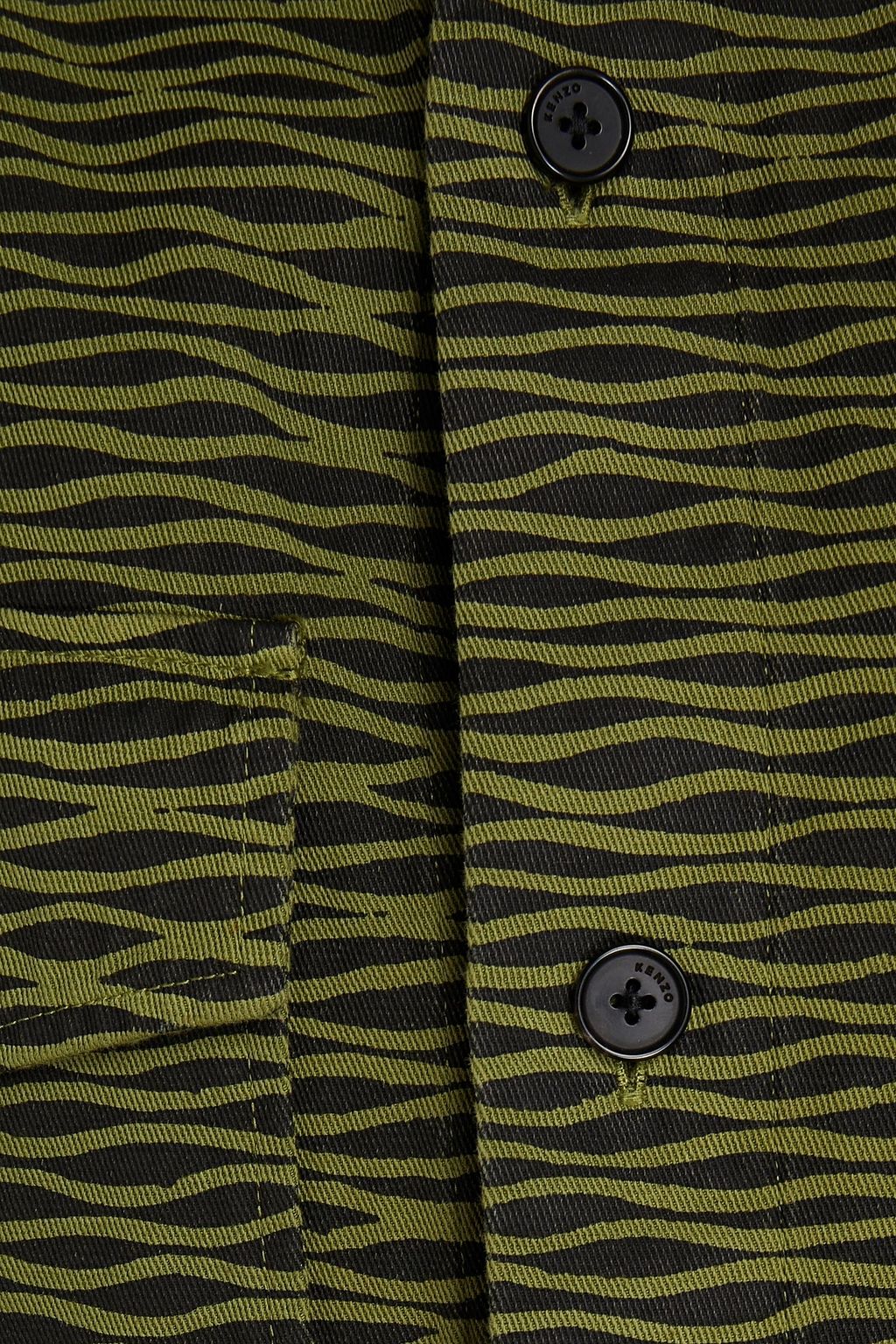 KENZO Printed cotton-gabardine overshirt