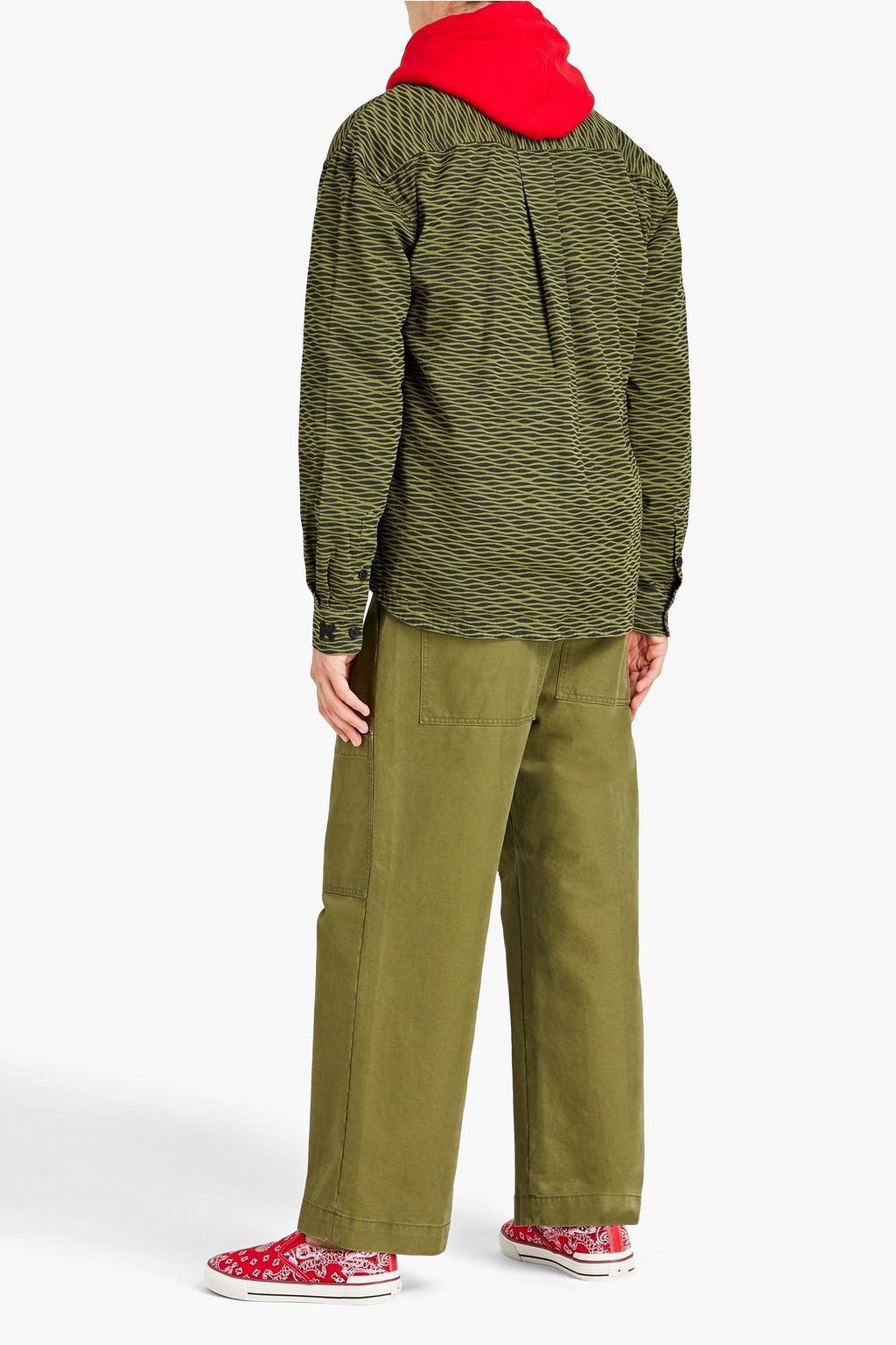 KENZO Printed cotton-gabardine overshirt