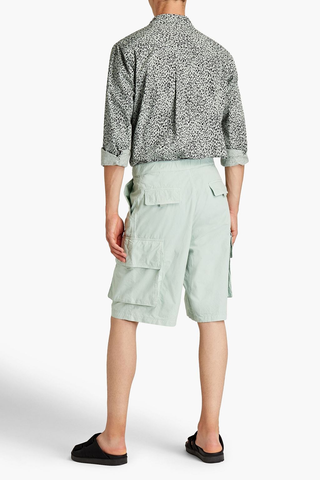 KENZO Printed cotton-poplin shirt