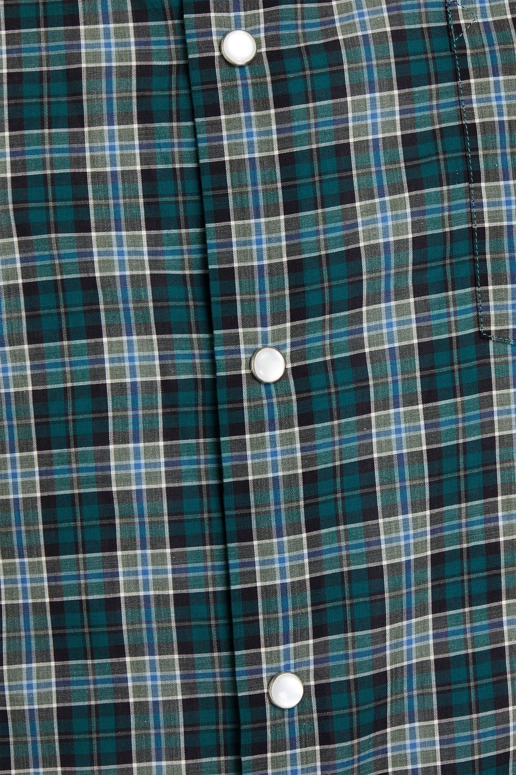 KENZO Slim-fit checked cotton shirt
