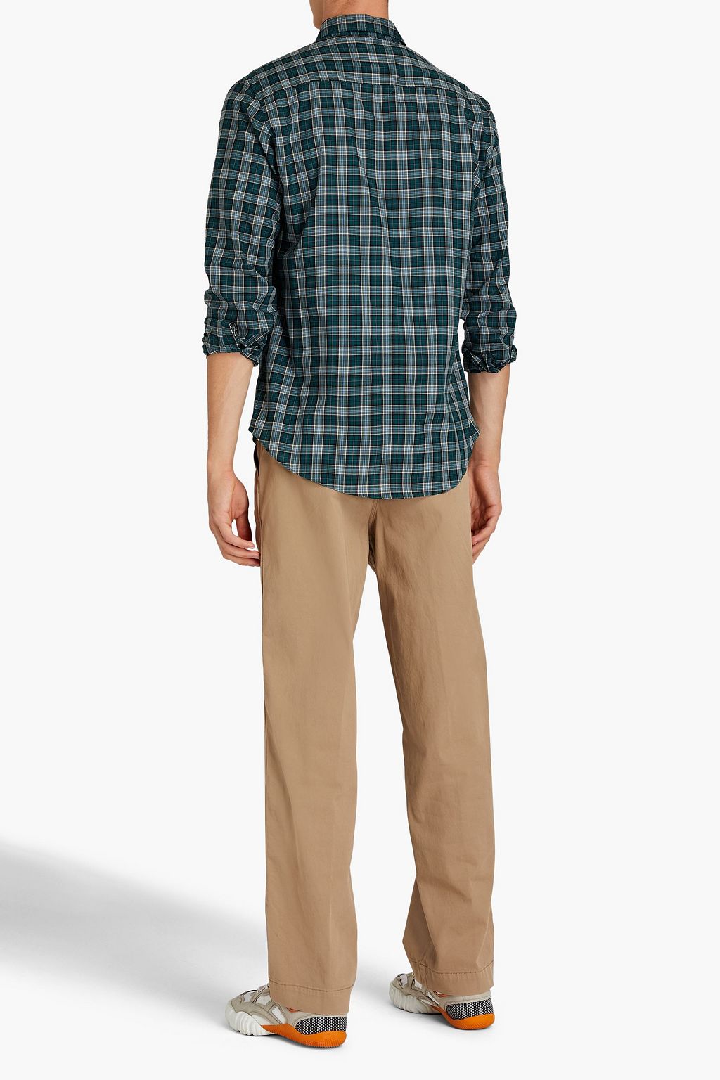 KENZO Slim-fit checked cotton shirt