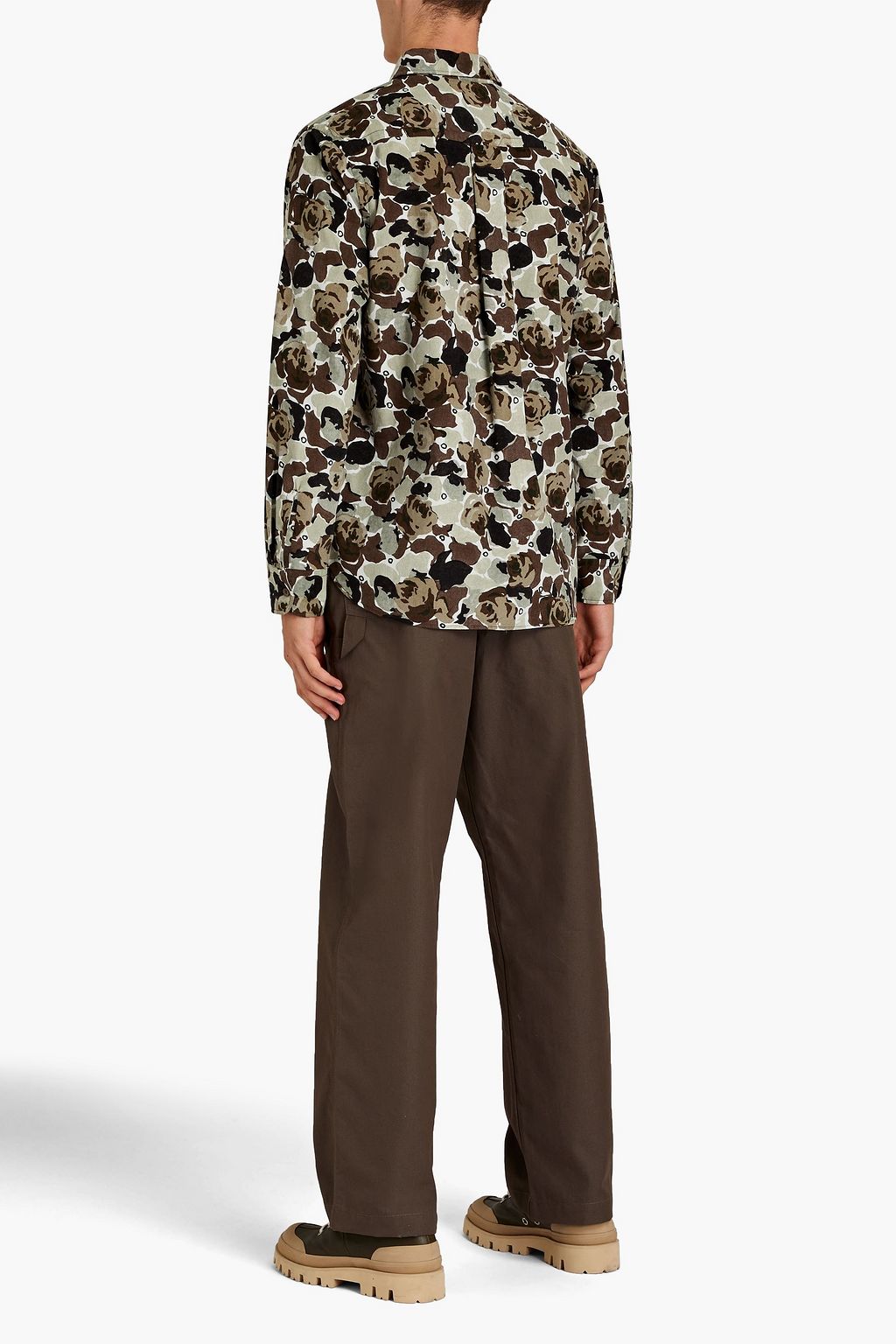 KENZO Printed cotton-corduroy shirt